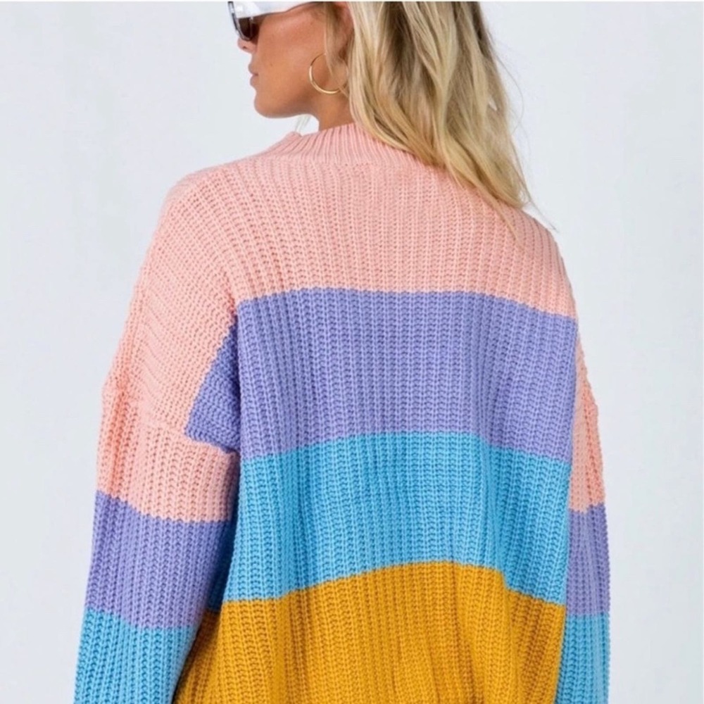 Colorblock Chunky knit sweater - Picture 4 of 4
